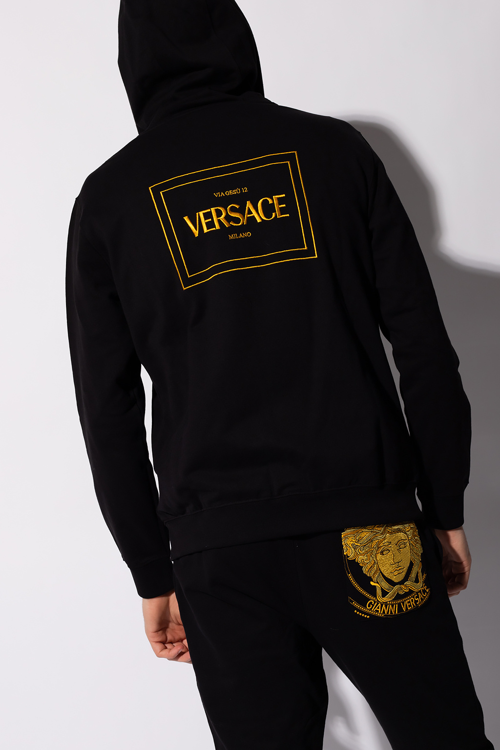 Versace Logo-embroidered hoodie